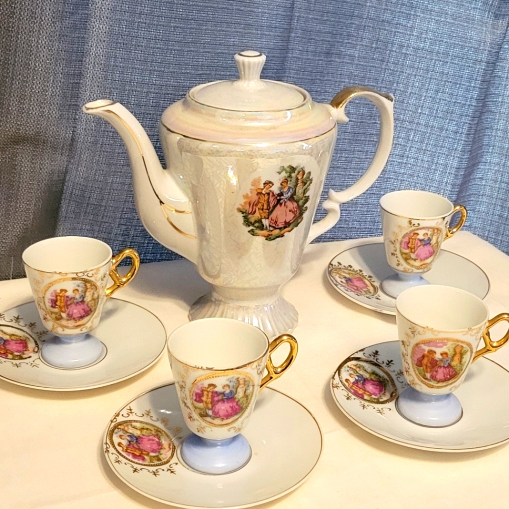 ❤❤ ANTIQUE PORCELAIN TEA SET MADE IN JAPAN